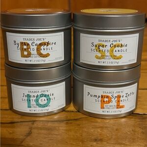 Four Trader Joe’s Candles - brand new!